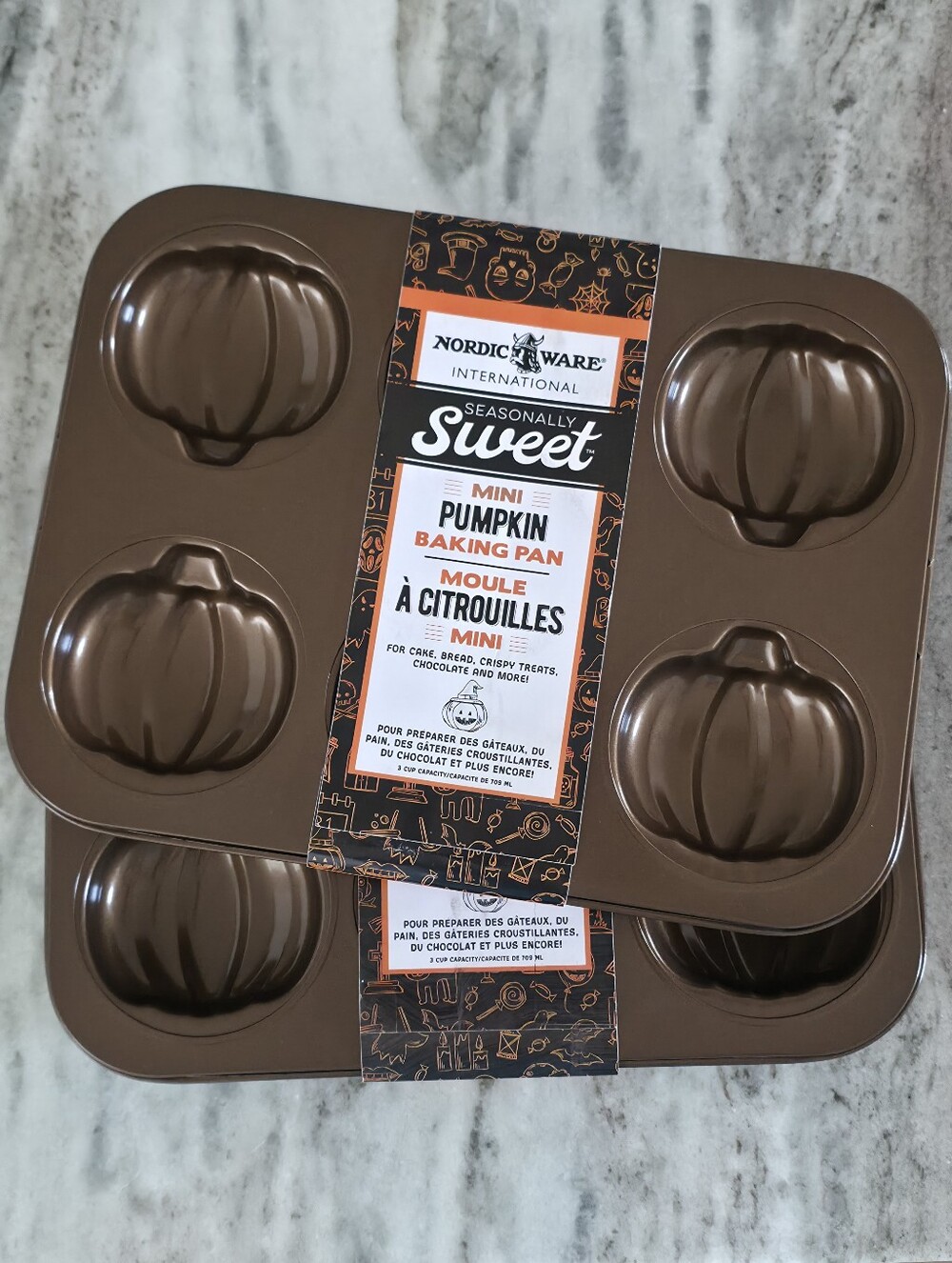 Nordic Ware | Seasonally Sweet Mini Pumpkin Baking Pan, Set of 2